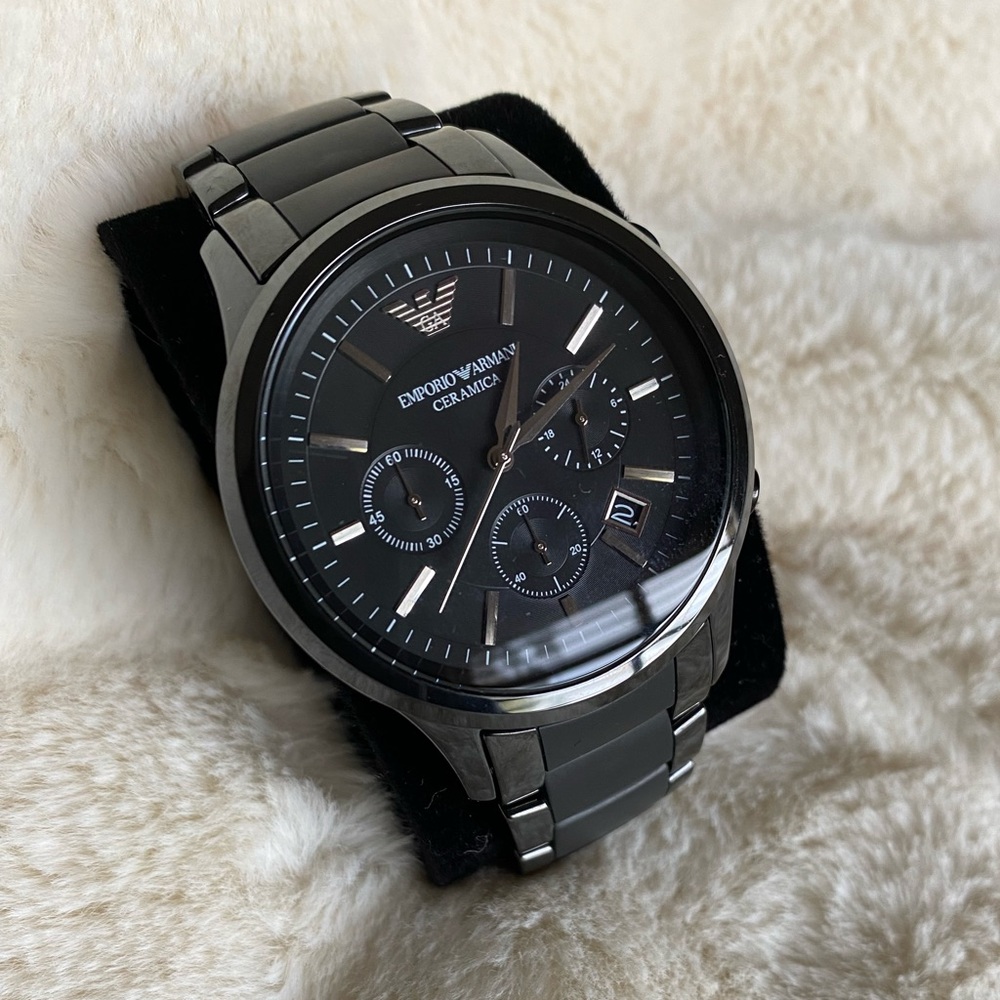 Emporio Armani Men’s Ceramic Quartz Chronograph Watch AR1452